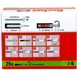 fischer EasyHook Rotondo DuoPower 6x30, Tassello bianco