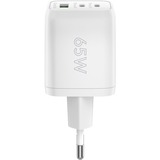goobay Caricatore rapido USB-C Nano, PD, GaN, 65 watt, Caricabatterie bianco