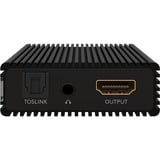 goobay Estrattore audio HDMI 4K @ 60 Hz, Splitter HDMI Nero