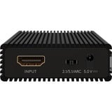 goobay Estrattore audio HDMI 4K @ 60 Hz, Splitter HDMI Nero