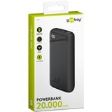 goobay Powerbank a ricarica rapida 20.000 mAh Nero