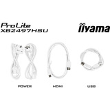 iiyama ProLite XB2497HSU-W1, Monitor LED bianco (matto)