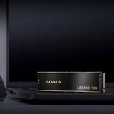 ADATA LEGEND 960 4 TB M.2 PCI Express 4.0 NVMe 3D NAND, Disco a stato solido grigio scuro/Oro, 4 TB, M.2, 7400 MB/s