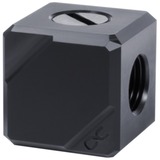 Alphacool 17557 parte e accessorio del sistema di raffreddamento del computer Nero, Acetale, Nero, 1/4", 26,5 mm, 26,5 mm, 26,5 mm