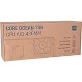 Alphacool Core Ocean T38 AIO 420mm, Raffreddamento ad acqua Nero