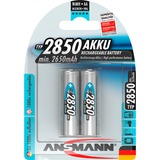 Ansmann 5035202 batteria per uso domestico Batteria ricaricabile Stilo AA Nichel-Metallo Idruro (NiMH) blu, Batteria ricaricabile, Stilo AA, Nichel-Metallo Idruro (NiMH), 1,2 V, 2 pz, 2850 mAh