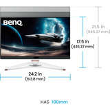 BenQ EX271U, Monitor di gioco bianco/Nero