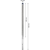 Bosch Expert Punta per martelli SDS Max-8X, Trapano Martello perforatore, Hammer drill bit, 2,2 cm, 520 mm, Cemento, Pietra, 40 cm