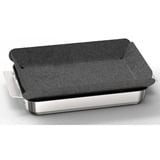 Bosch HEZ9FF040 accessorio e componente per forno Set da forno Acciaio inox, Set di padelle accaio/Nero, Set da forno, Bosch, Forno, Acciaio inox, 3 pz