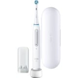Braun iO Series 4 Quite Adulto Spazzolino rotante Bianco, Spazzolino da denti elettrico bianco, Adulto, Spazzolino rotante, Cura quotidiana, Sensibile, Super sensitive, Bianco, Bianco, Rotondo