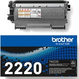 Brother TN-2220 cartuccia toner 1 pz Originale Nero Nero, 2600 pagine, Nero, 1 pz, Vendita al dettaglio