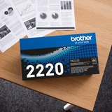 Brother TN-2220 cartuccia toner 1 pz Originale Nero Nero, 2600 pagine, Nero, 1 pz, Vendita al dettaglio