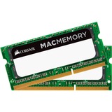 Corsair CMSA8GX3M2A1333C9 memoria 8 GB 2 x 4 GB DDR3 1333 MHz 8 GB, 2 x 4 GB, DDR3, 1333 MHz, 204-pin SO-DIMM, Verde, Lite retail