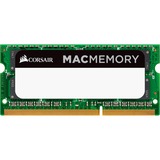 Corsair CMSA8GX3M2A1333C9 memoria 8 GB 2 x 4 GB DDR3 1333 MHz 8 GB, 2 x 4 GB, DDR3, 1333 MHz, 204-pin SO-DIMM, Verde, Lite retail