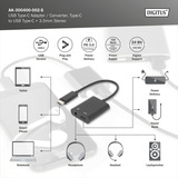 Digitus AK-300400-002-S, Adattatore Nero