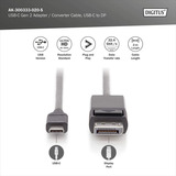 Digitus Cavo adattatore USB Gen 2 USB-C > DisplayPort 4K Nero