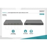 Digitus Iniettore 24 porte/Ethernet/PoE+ 370W, Interruttore Nero