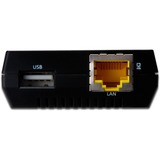 Digitus Server di rete multifunzione 1-Porta USB 2.0 Nero, Attività, Collegamento, Potenza, USB, Taiwan, LAN Ethernet, 10,100 Mbit/s, FTP, SMB, CIFS