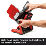 EINHELL Lampada a batteria professionale TP-CL 18/3000 Li Set - Solo, 18Volt, Riflettore di costruzione rosso
