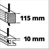EINHELL Sega universale TC-AP 690 E, Scambiarsi sega rosso/Nero