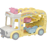 EPOCH Sylvanian Families - Autobus dell'asilo avventura Arcobaleno, Giochi di costruzione 