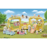 EPOCH Sylvanian Families - Autobus dell'asilo avventura Arcobaleno, Giochi di costruzione 