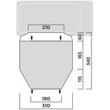 Easy Camp Tendalino tunnel per bus Eidfjord grigio