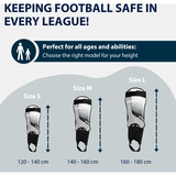 HUDORA Parastinchi con protezione per la caviglia, Accessori grigio