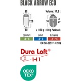 High Peak Black Arrow ECO, Sacco a pelo verde scuro/Rosso