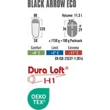 High Peak Sacco a pelo a mummia Black Arrow ECO verde scuro/Rosso