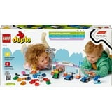 LEGO DUPLO 10445 Auto da Corsa e Piloti Team F1, Macchina Giocattolo da Costruire, Giochi Creativi e Didattici per Bambini 2+, Giochi di costruzione Macchina Giocattolo da Costruire, Giochi Creativi e Didattici per Bambini 2+, Set da costruzione, 2 anno/i, Plastica, 70 pz, 940 g