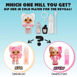 MGA Entertainment Yummiland Lip Gloss Doll Series 2- Mystery Chase 2 (Neopolitan/Avery Ice Cream), Bambola Mini bambola, Femmina, 4 anno/i, 100 mm, Multicolore