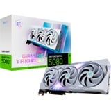 MSI GAMING GEFORCE RTX 5080 16G TRIO OC WHITE scheda video NVIDIA 16 GB GDDR7, Scheda grafica bianco, GeForce RTX 5080, 16 GB, GDDR7, 256 bit, 7680 x 4320 Pixel, PCI Express x16 5.0