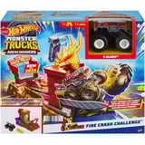 Mattel Monster Trucks HNB90 veicolo giocattolo, Ippodromo Set monster truck e pista, 4 anno/i, Metallo, Multicolore