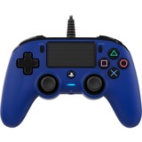 Nacon PS4OFCPADBLUE periferica di gioco Blu USB Gamepad Analogico/Digitale PC, PlayStation 4 blu/Nero, Gamepad, PC, PlayStation 4, Pulsante Opzioni, Pulsante Condividi, Analogico/Digitale, Cablato, USB