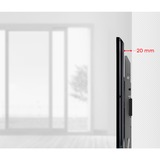 One for all WM 6621 Supporto TV a parete 2,29 m (90") Nero, Grigio Nero, 101,6 cm (40"), 2,29 m (90"), 200 x 200 mm, 600 x 400 mm, 0 - 15°, Nero, Grigio