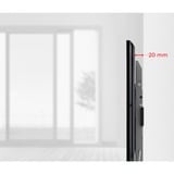 One for all WM 6621 Supporto TV a parete 2,29 m (90") Nero, Grigio, Montaggio a parete Nero, 101,6 cm (40"), 2,29 m (90"), 200 x 200 mm, 600 x 400 mm, 0 - 15°, Nero, Grigio