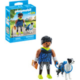 PLAYMOBIL My Life Jogger con Border Collie, Giochi di costruzione 