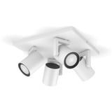 Philips Hue White & Color Ambiance Argenta 4 faretti, Luce LED bianco