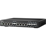 QNAP QSW-IM1200-8C switch di rete Gestito L2 Nessuno Nero Gestito, L2, Nessuno, Full duplex, Montaggio rack