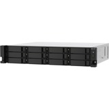 QNAP TS-1273AU-RP-8G server NAS e di archiviazione Armadio (2U) Collegamento ethernet LAN Alluminio, Nero V1500B NAS, Armadio (2U), Ryzen Embedded, V1500B, Alluminio, Nero