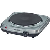 Rommelsbacher Piastra di cottura singola ELTAC EK 18, Piastra riscaldante argento/Nero