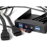 SilverStone FP32-E scheda di interfaccia e adattatore Interno USB 3.2 Gen 1 (3.1 Gen 1) Nero, Parallelo, USB 3.2 Gen 1 (3.1 Gen 1), Audio in, Auoio out, Nero, 101,6 mm, 120 mm