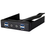 SilverStone FP32-E scheda di interfaccia e adattatore Interno USB 3.2 Gen 1 (3.1 Gen 1), Pannello frontale Nero, Parallelo, USB 3.2 Gen 1 (3.1 Gen 1), Audio in, Auoio out, Nero, 101,6 mm, 120 mm