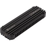 SilverStone MS12 Box esterno SSD Nero M.2, Disk enclosure Nero, Box esterno SSD, M.2, PCI Express 3.0, Serial Attached SCSI, 20 Gbit/s, Collegamento del dispositivo USB, Nero