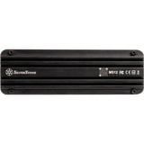 SilverStone MS12 Box esterno SSD Nero M.2, Disk enclosure Nero, Box esterno SSD, M.2, PCI Express 3.0, Serial Attached SCSI, 20 Gbit/s, Collegamento del dispositivo USB, Nero