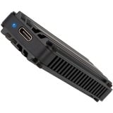 SilverStone MS12 Box esterno SSD Nero M.2, Disk enclosure Nero, Box esterno SSD, M.2, PCI Express 3.0, Serial Attached SCSI, 20 Gbit/s, Collegamento del dispositivo USB, Nero