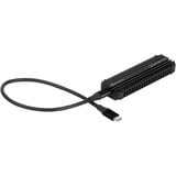 SilverStone MS12 Box esterno SSD Nero M.2, Disk enclosure Nero, Box esterno SSD, M.2, PCI Express 3.0, Serial Attached SCSI, 20 Gbit/s, Collegamento del dispositivo USB, Nero