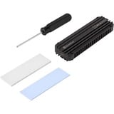 SilverStone MS12 Box esterno SSD Nero M.2, Disk enclosure Nero, Box esterno SSD, M.2, PCI Express 3.0, Serial Attached SCSI, 20 Gbit/s, Collegamento del dispositivo USB, Nero