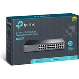 TP-Link TL-SF1024D switch di rete Non gestito Fast Ethernet (10/100) Grigio, Interruttore marrone, Non gestito, Fast Ethernet (10/100), Montaggio rack, Vendita al dettaglio